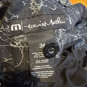 Travis Mathew Black Men Golf Pants Elastic in waistband #30